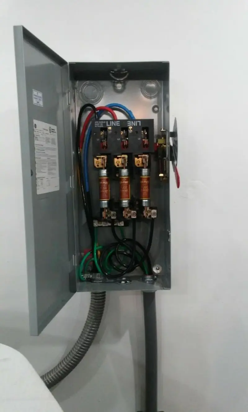 Three-phase disconnect switch installed for Electrical Wiring & Rewiring in Saddle River