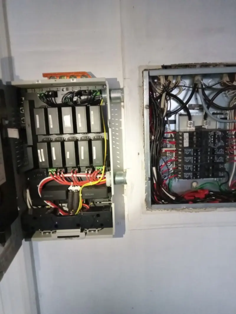 Electrical panel upgrade completed for Security Camera Wiring in Saddle River